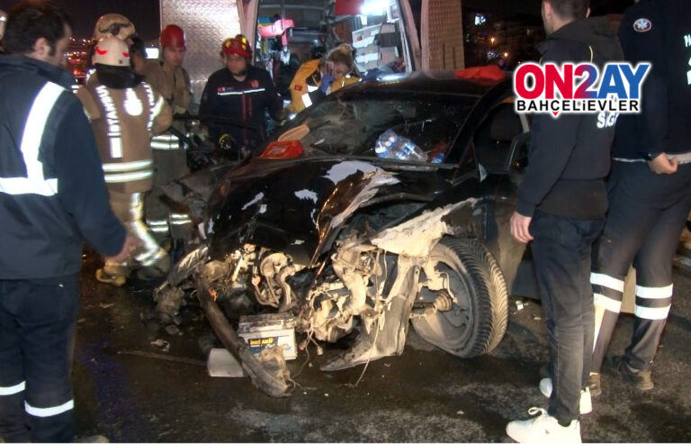 Bahçelievler’de makas attığı zincirleme kaza