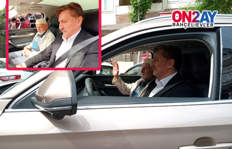 Başkan yeni otomobili TOGG'la Hüseyin Bayraktar dedeyi gezdirdi