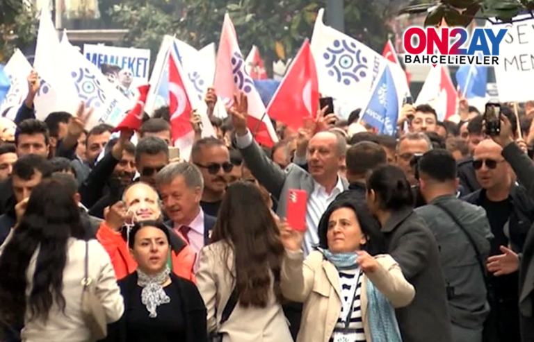 Memleket Partisi Genel Başkanı Muharrem İnce Baahçelievler'de