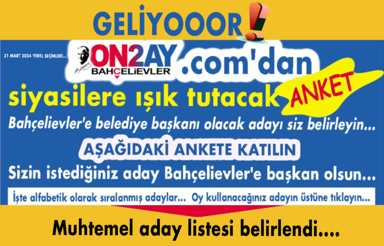 31 MART 2023 YEREL SEÇİMLERİ.