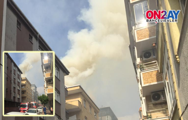 Yenibosna'da çıkan yangın korkuttu..