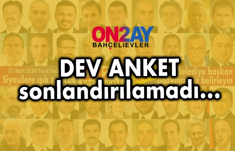 Anket sonlandırılamadı..