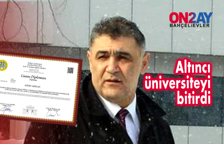 Aydın Arslan, altı üniversite bitirdi