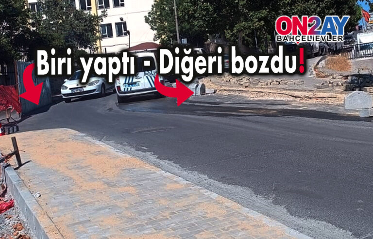 İBB yaptı, Bahçelievler belediyesi bozdu