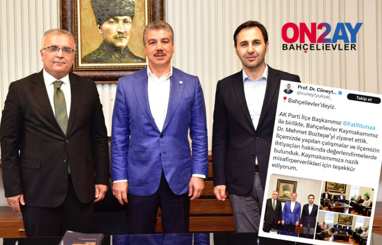 AK Parti İstanbul Milletvekili Prof. Dr. Cüneyt Yüksel Bahçelievler İlçe Kaymakamı Dr. Mehmet Boztepe