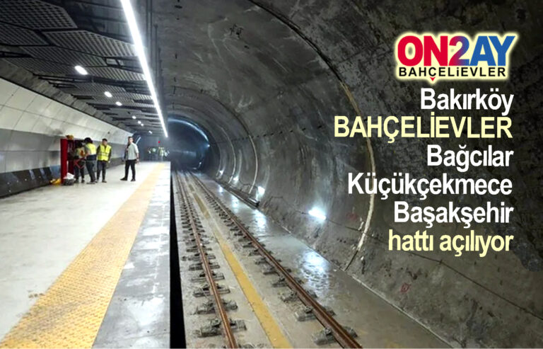 Ataköy-İkitelli metro hattı açılııyor