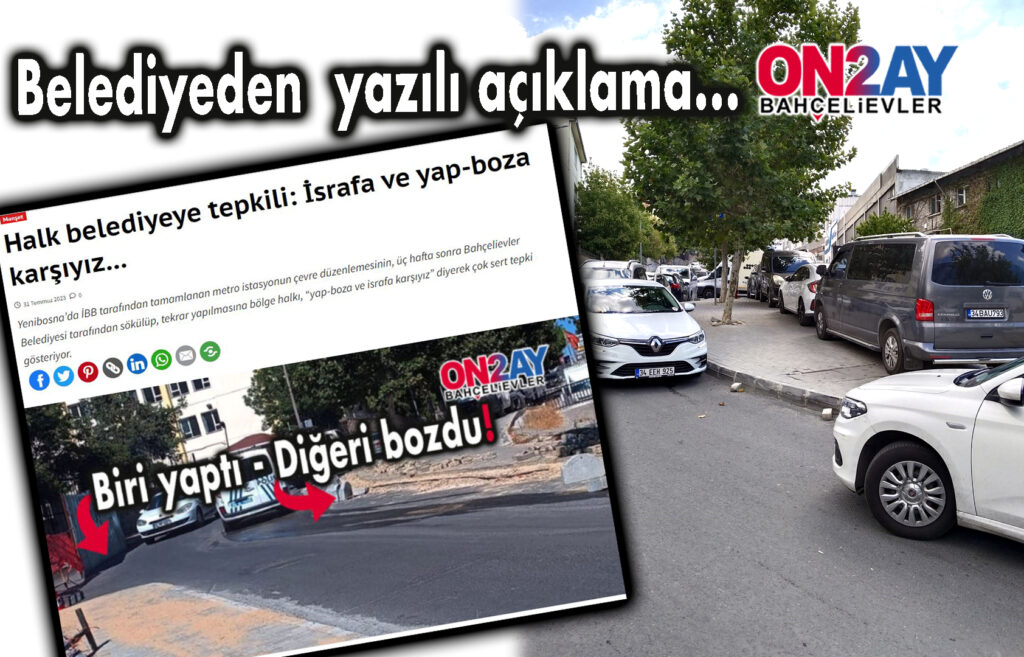 Bahçelievler belediyesi, kaldırım, düzeltme