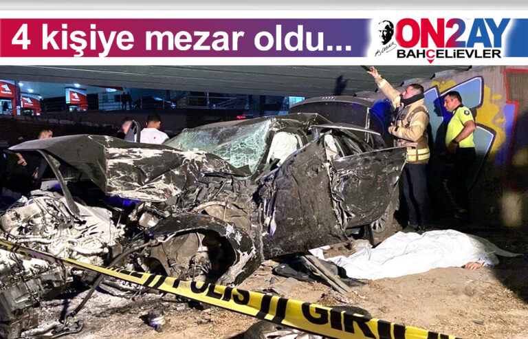 Bahçelievler Şirinevler Mahallesi'nde feci kaza