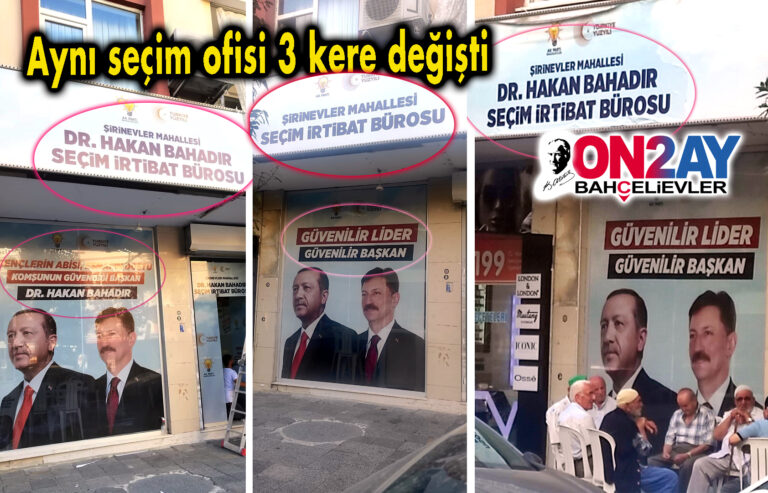 Belediye başkanı seçim irtibany bürosu aşçı