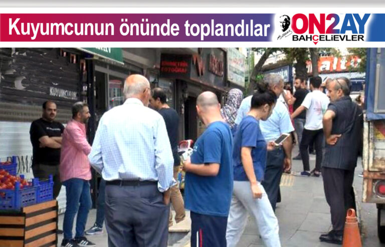 Yenibosna kuyumcu madurları bekliyor