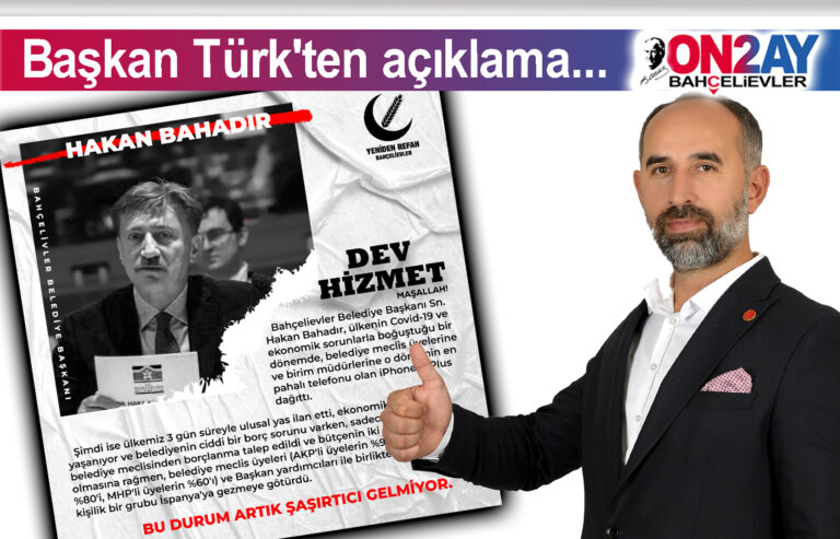 Yeniden Refah Partisi Bahçelievler İlçe Başkanı Metin Türk