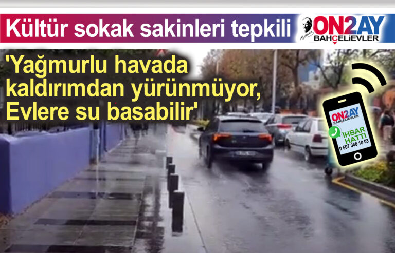 Kültür sokak sakinleri tepkili