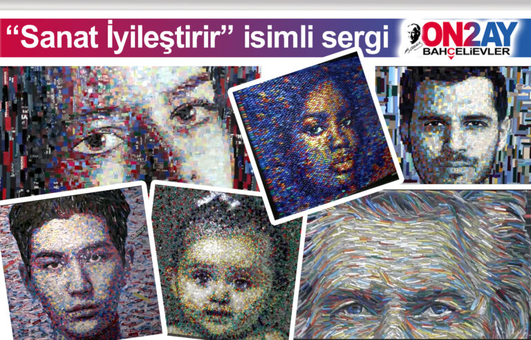 Hastane atıkları sanat eserine dönüştü