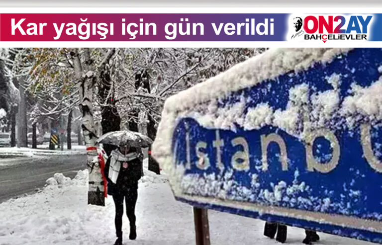 Kar yağışı için gün verildi