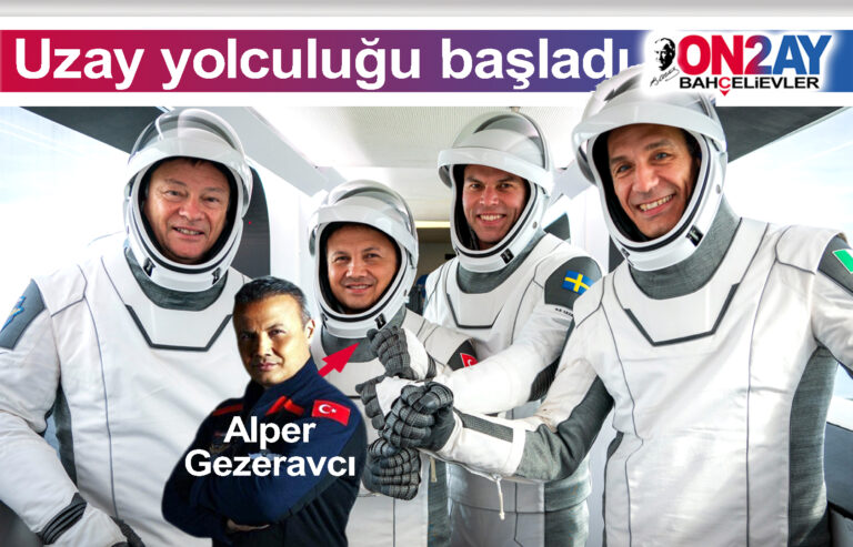 Türkiye’nin ilk astronotu Alper Gezeravcı'da ekipte.