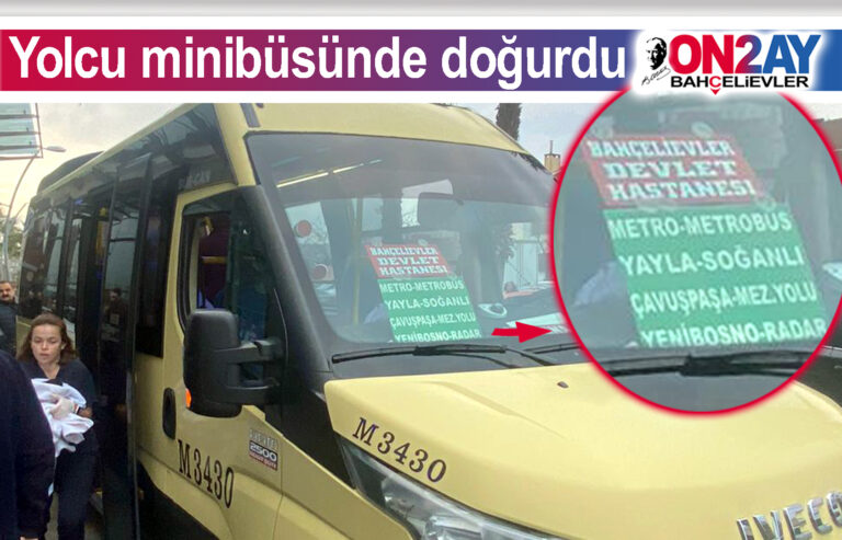 Yolcu minibüsünde doğum
