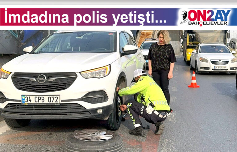 İmdadına polis yetişti