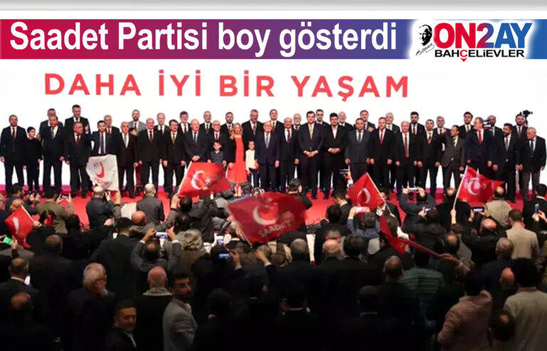 Saadet partisi İstanbul ilçe belediye başkan adaylarını tanıttı