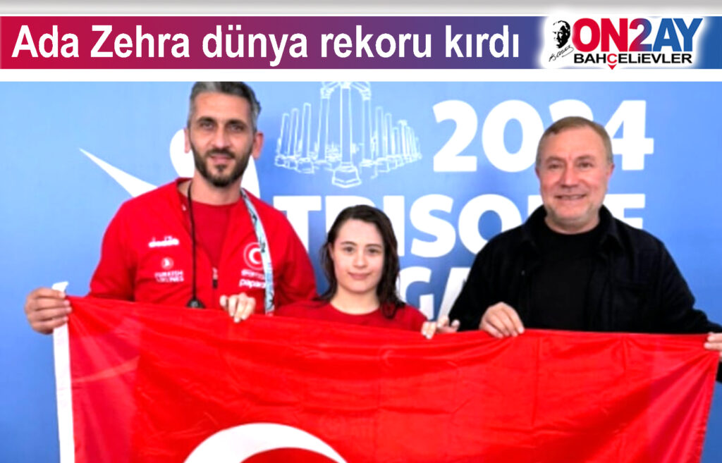 Ada Zehra havuzda dünya rekoru kırdı