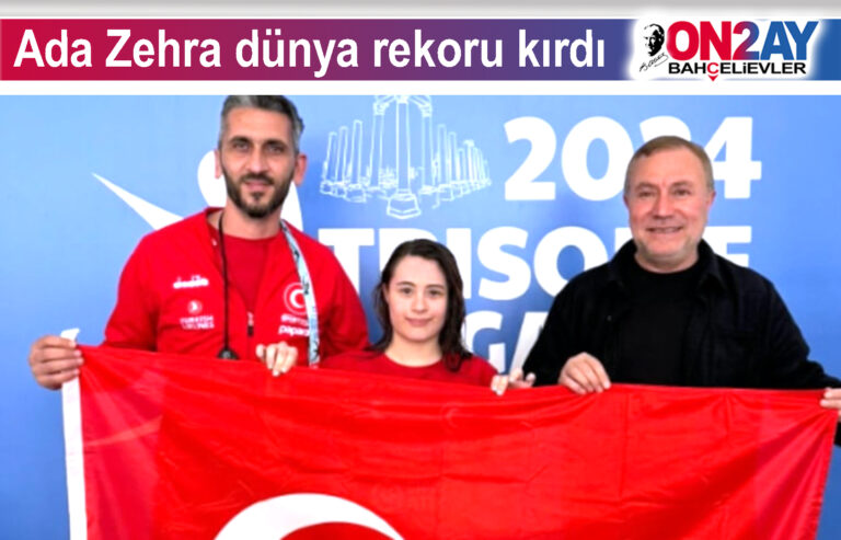 Ada Zehra havuzda dünya rekoru kırdı