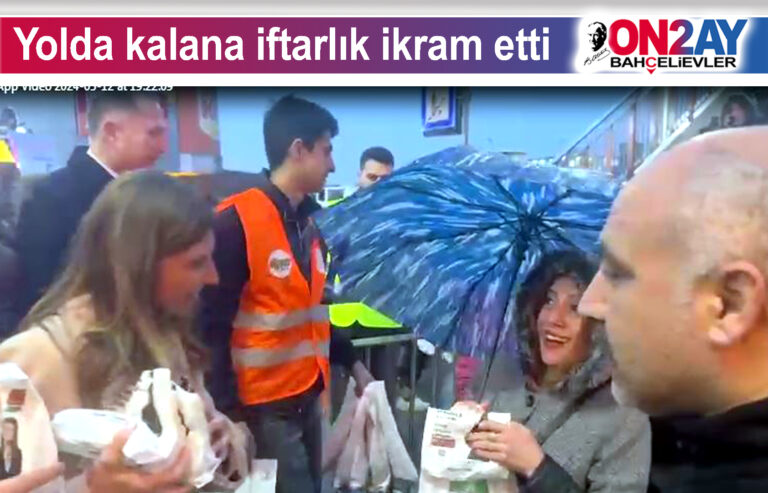 Bahçelievler Belediye Başkan Adayı Emine Gülizar Emecan , iftarlık