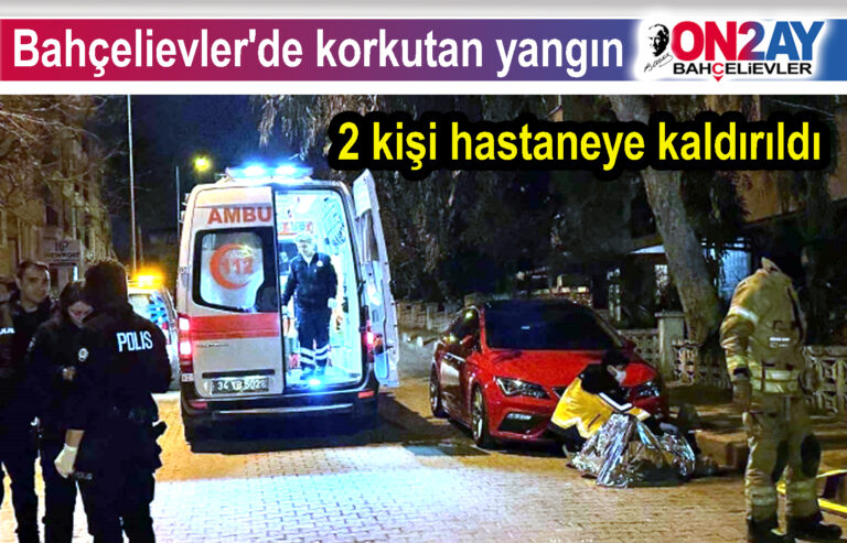 Bahçelievler'de korkutan yangın