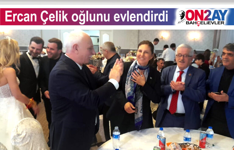 Ercan Çelik oğlunu evlendirdi