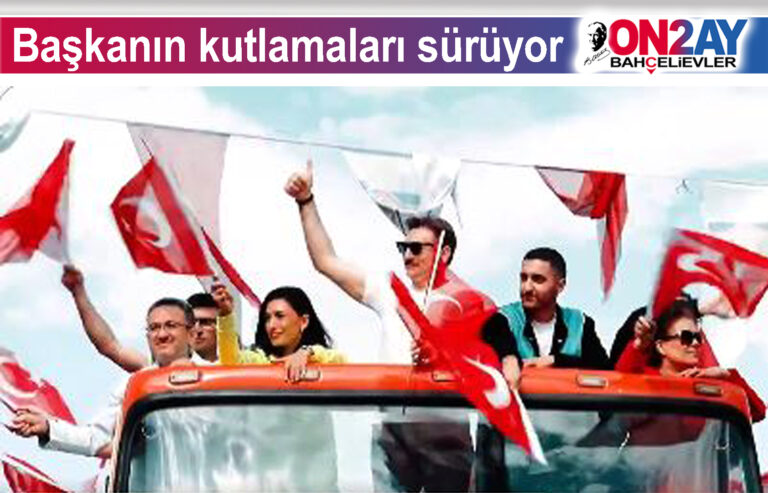 Bahçelievler belediye başkanı Hakan Bahadır, kutlama