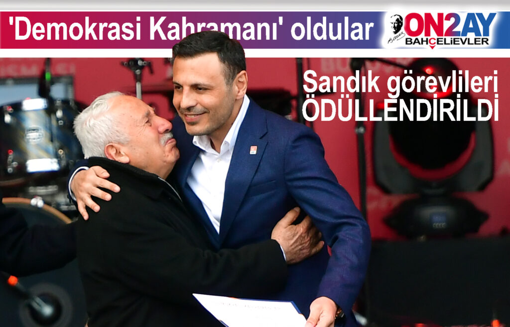 CHP'de, Sandık görevlileri ödüllendirildi , Demokrasi Kahramanları