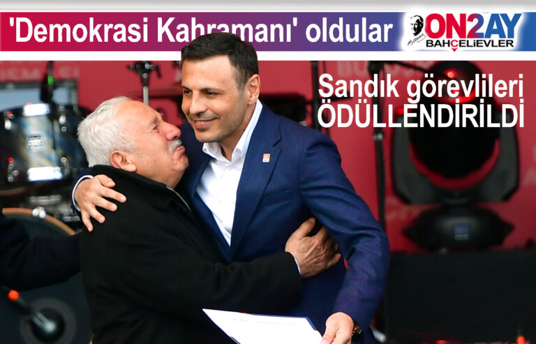 CHP'de, Sandık görevlileri ödüllendirildi , Demokrasi Kahramanları