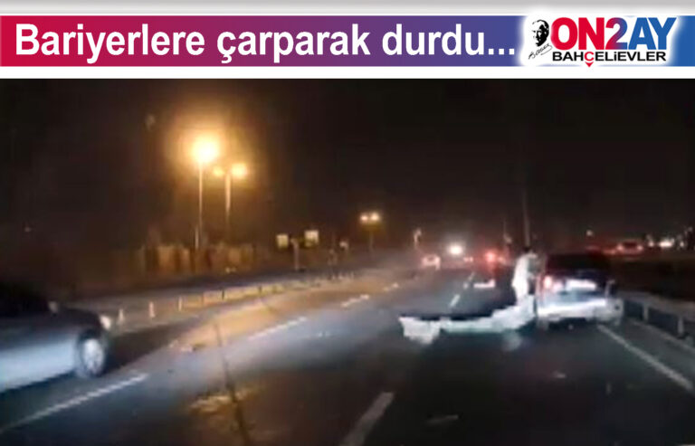 Çut.ğlşğclğıx Dğzşçhizux Bariyerlere çarparak durdu..