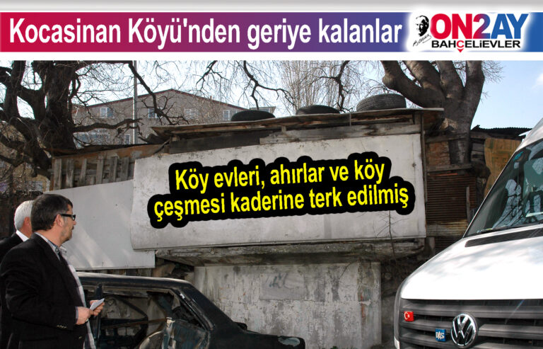 Köy evleri, ahırlar ve köy çeşmesi kaderine terk edilmiş