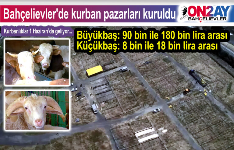 Bahçelievler'de kurban pazarları kuruldu