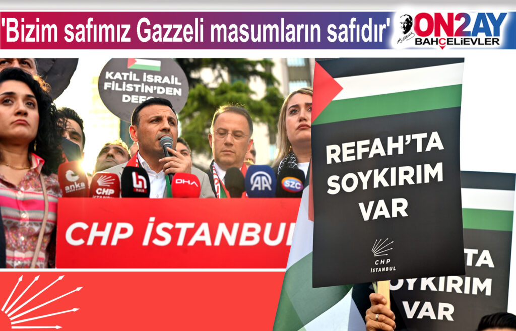 CHP'den İsrail Konsolosluğu önünde eylem