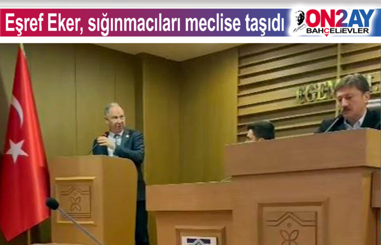 Eşref Eker, sığınmacıları meclise taşıdı