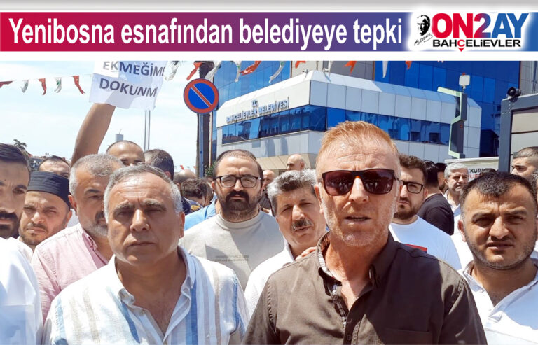 Yenibosna esnafından belediyeye tepki