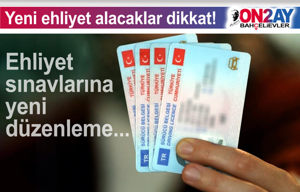 Ehliyet sınavlarına yeni düzenleme