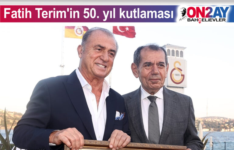 Galatasaray'da Fatih Terim'in 50. yıl kutlaması