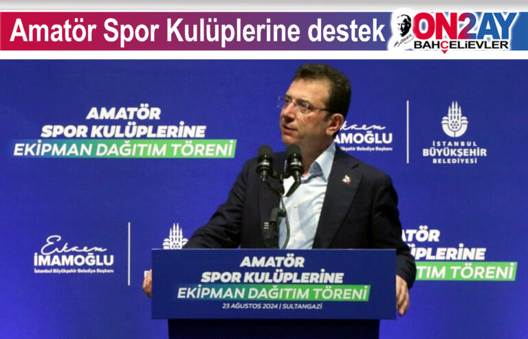 Ekrem İmamoğlu 61 milyon lira değerinde ekipman dağıtacağız