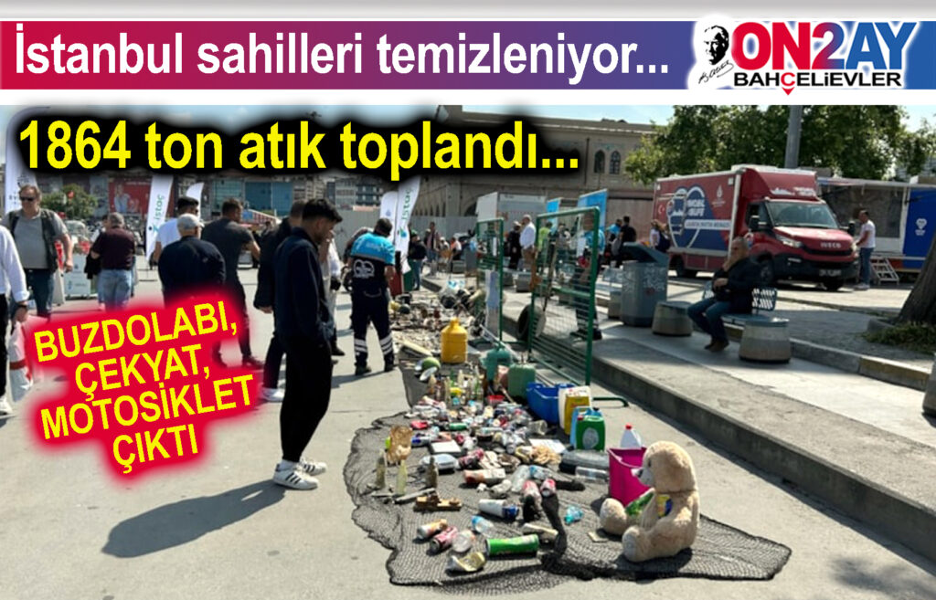 İstanbul kıyılarından 1864 ton atık toplandı