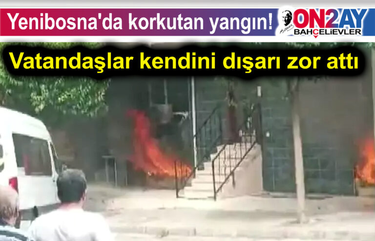 Yenibosna'da korkutan yangın!