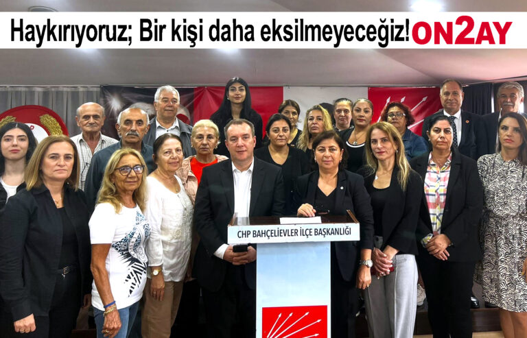 CHP Bahçelievler kadın kolu, basın açıklaması