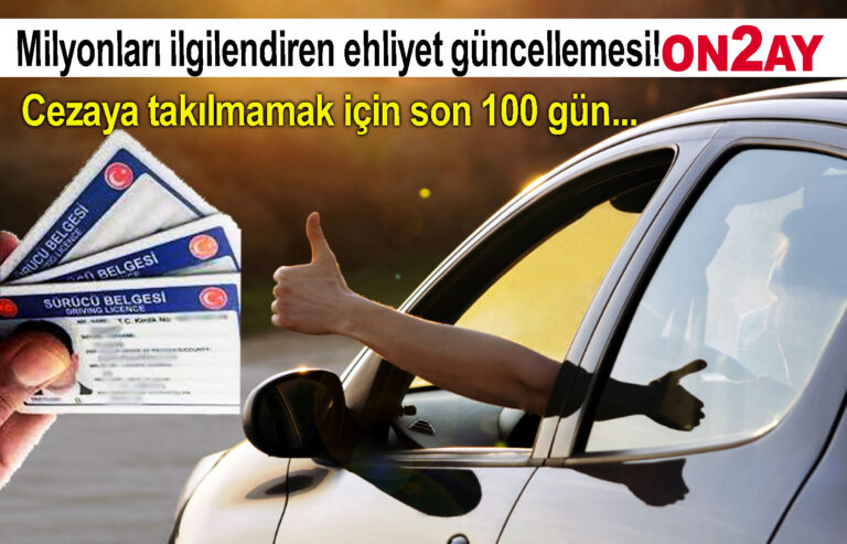 Milyonlarca kişiyi ilgilendiren ehliyet güncellemesi!