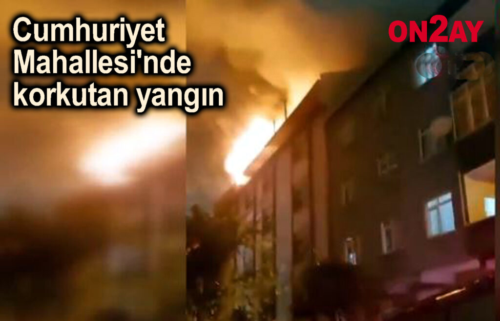 Cumhuriyet Mahallesi'nde korkutan yangın