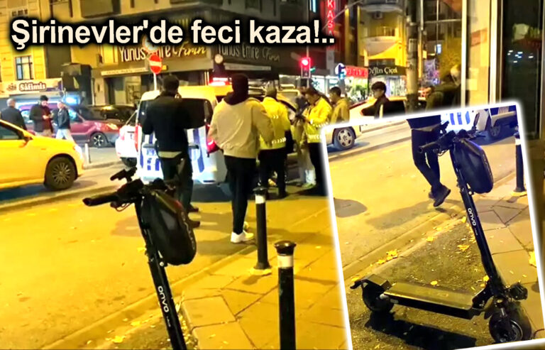 Şirinevler'de feci kaza!