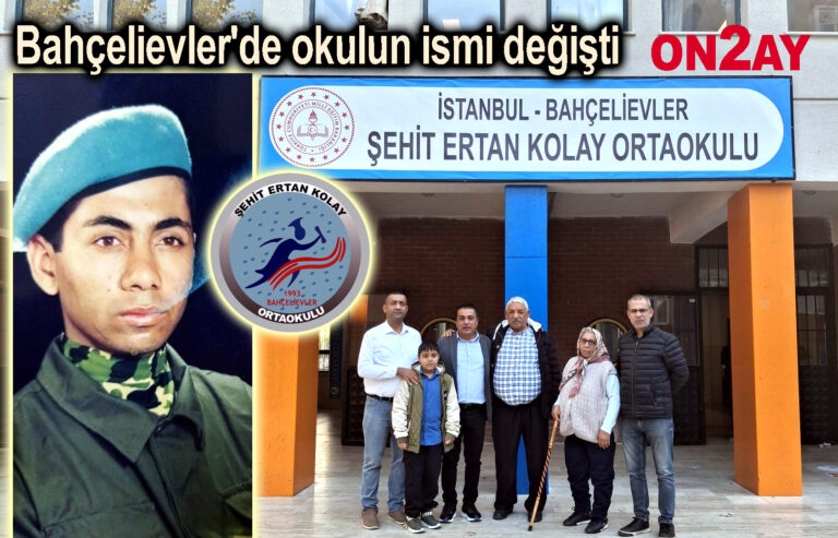 Bağlar Ortaokulu'nun ismi Şehit Ertan Kolay Ortaokulu olarak değişti