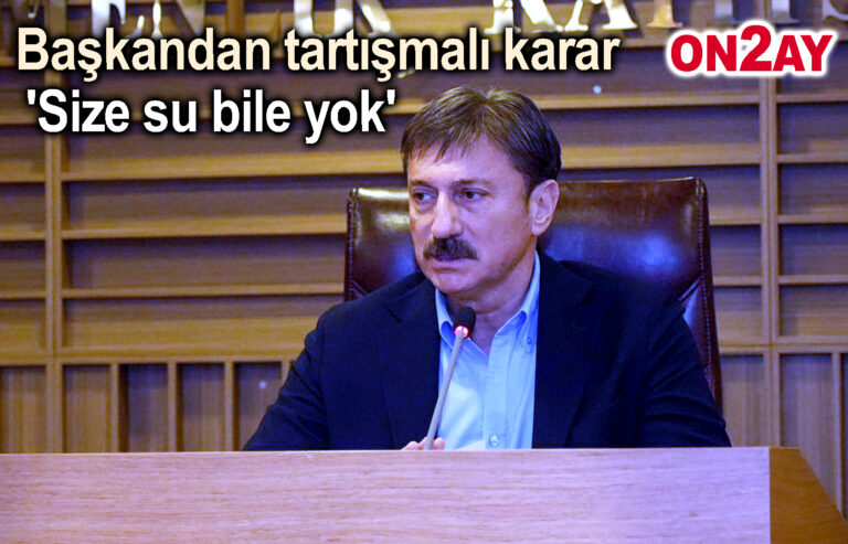 Bahçelievler belediye başkanı Hakan Bahadır, Size su bile yok