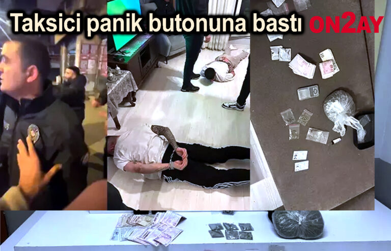 Taksici panik butonuna bastı