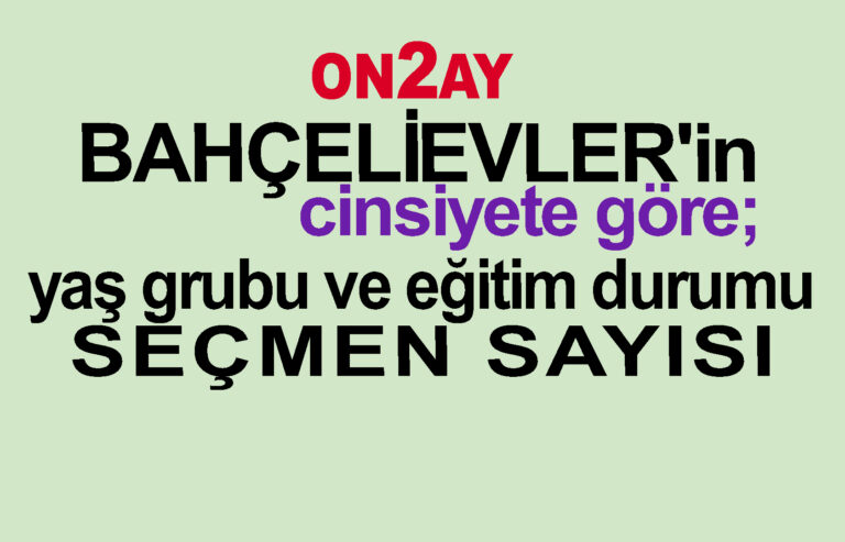 Cinsiywete göre bahçelievler'in seçmen sayısı copy