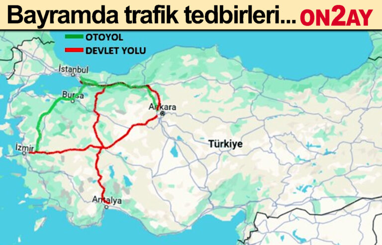 Bayramda trafik tedbirleri..